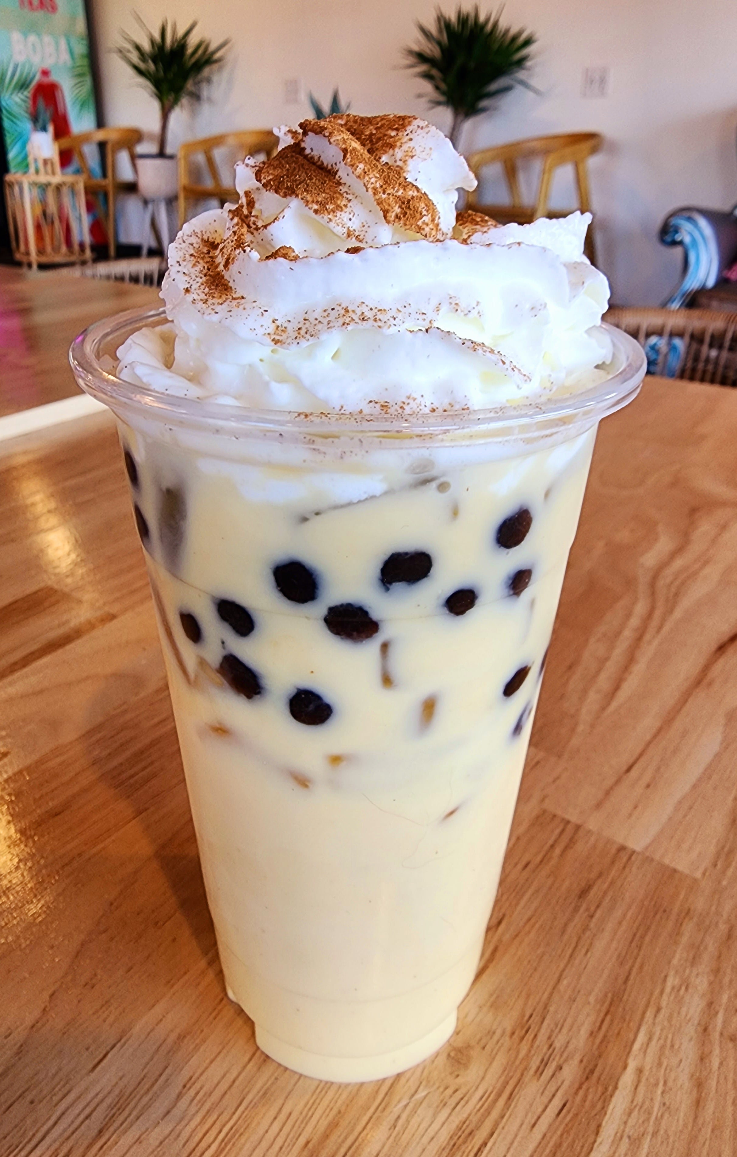 Eggnog Boba Tea Fresco Tea Bar